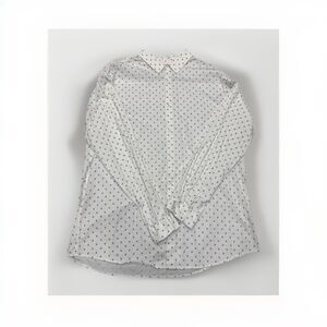 INC International Concepts White Skull Print Shirt Mens XXL Slim Fit Button Down